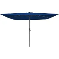 vidaXL Tuinparasol 295 x 295 x 245 cm Polyester en Staal Azuurblauw