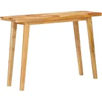vidaXL Eettafel 110 x 35 x 75 cm Massief Mango Hout Naturel