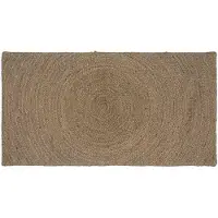 vidaXL Vloerkleden Grijs 80 x 150 cm Jute