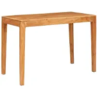 vidaXL Eettafel 110 x 55 x 76 cm Massief Acacia Hout Bruin Rechthoekig