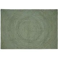 vidaXL Vloerkleden Olijfgroen 160 x 230 cm Jute