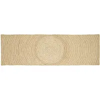 vidaXL Gebied Tapijt Wit 80 x 250 cm Jute