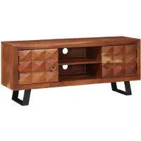 vidaXL TV Kast Honingbruin 112 x 30 x 48 cm Massief acaciahout