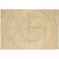 vidaXL Gebied Tapijt Wit 120 x 170 cm Jute