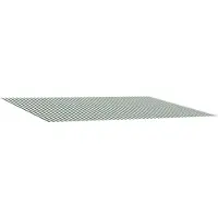 vidaXL Vervangingsdoek voor zonnescherm Groen en Wit 600 × 350 cm