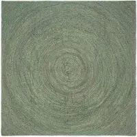 vidaXL Vloerkleden Olijfgroen 300 x 300 cm Jute