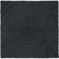vidaXL - Vloerkleden - Donkergrijs - 120 - x - 120 - cm - Jute