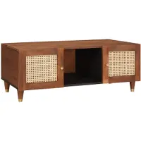 vidaXL Salontafel 100 x 54 x 40 cm Massief Mango Hout
