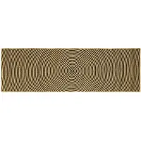 vidaXL Gebied Tapijt Zwart 80 x 250 cm Jute