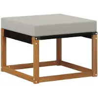 vidaXL Buiten bank set 8 st Naturel en lichtgrijs