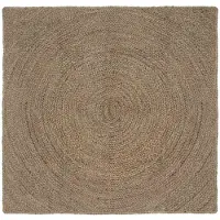 vidaXL Vloerkleden Grijs 160 x 160 cm Jute