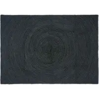 vidaXL Vloerkleden Donkergrijs 120 x 170 cm Jute