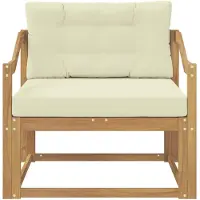 vidaXL Buiten Midden Sofa Polyester Wit