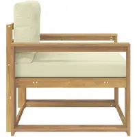 vidaXL Buiten Midden Sofa Polyester Wit