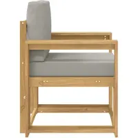 vidaXL 2 Stuk Buiten bank set Polyester Wit en lichtgrijs