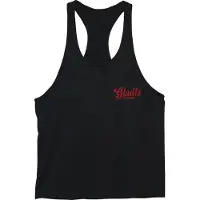 Gladts - Halter shirt - Tank top mannen - Maat S - Rood logo - Tanktop heren - Tanktop heren fitness - Tanktop heren bodybuilding - Halter shirt mannen