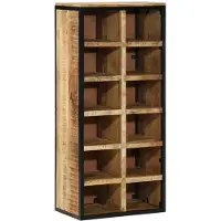 vidaXL Schoenenkast 50 x 30 x 110 cm Massief Mango Hout Bruin