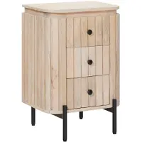 vidaXL Handgemaakt nachtkastje Wit 40 x 30 x 60 cm Massief Mango Hout