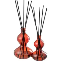 J-Line Geurige Olie Olijf & Wierook Glas Rood Groot