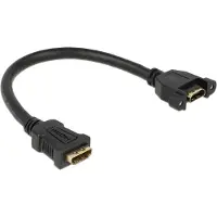 DeLOCK HDMI (v) - HDMI (v) koppelstuk / inbouw - versie 1.4 (4K 30Hz) - 0,25 meter