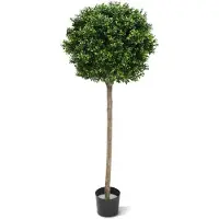 Maxifleur Kunstplanten Buxus bol op stam kunstplant 140cm - UV bestendig