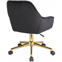 Jumi LARGO fauteuil zwart op gouden voet