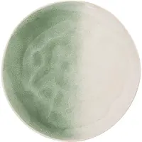Konges Sløjd Secret de Gourmet Mala Plat bord Ø20cm - Set van 6 stuks - Wit/Groen