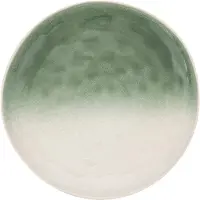 Konges Sløjd Secret de Gourmet Mala Plat bord Ø27cm - Set van 6 stuks - Wit/Groen