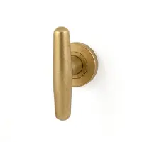 Hardbrass Voordeurknop Emma | Messing Getrommeld