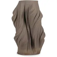 SP Collection Vaas 20x20xH28,5cm satin brown Vea
