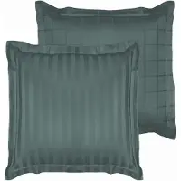 De Witte Lietaer Kussensloop Zygo Atlantic - 50 x 70 cm - Groen - Katoen Satijn