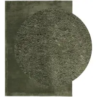 vidaXL Vloerkleed HUARTE laagpolig zacht wasbaar 120x170 cm bosgroen