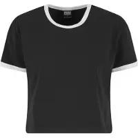Urban Classics Shirt zwart / wit