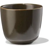 HEMA Koffiekopje 185ml Puur Aardewerk Donkerbruin (donkerbruin)