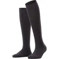 Esprit Basic Pure met comfort tailleband katoen kniekousen dames zwart - maat 35-38