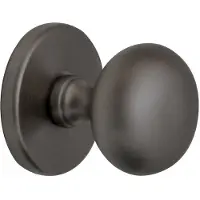 Hardbrass Voordeurknop Iris 56 mm | PVD Gun Metal