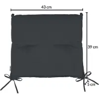 Detex Zitkussens Boston 6 stuks Antraciet 43x39x5cm