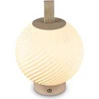 Briloner Oplaadbare bureaulamp met touchdimmer, 2W, 150 lm, 2700K (warm wit), afmetingen 25x18 cm, bolvormig, kleur beige