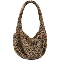 Reisenthel Moonbag Grote Crossbody Tas - Schoudertas - 24L - Leo Fake Fur Bruin