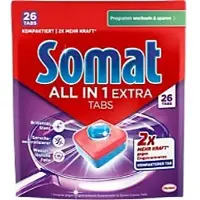 Somat vaatwastabletten All-in-1 Extra, 26 stuks