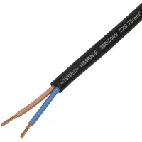 TRU COMPONENTS TC-13389156 Rubberkabel H05RN-F 2 x 0.75 mm² Zwart 50 m
