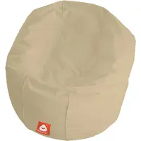 Whoober ronde zitzak "Ibiza" L outdoor beige - Wasbaar - Geschikt voor buiten