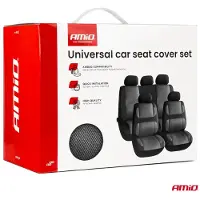 Amio SC-23 universele stoelhoes, zwart/grijs