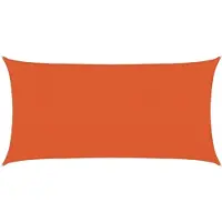 vidaXL Zonnezeil 160 g/m² 2x3,5 m HDPE oranje