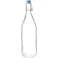 Olympia Glazen waterflessen met beugelsluiting, 1180 ml (6 stuks)