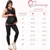 Be Mammy BE-BE20-230-LE Dames Zwangerschapsleggings - Lang - Katoen - Elasthan - Yogabroek - Wit - XXL
