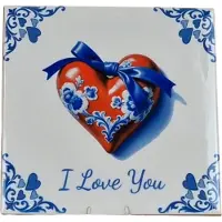 Texttim.nl Delfts Blauw Moederdag Tegeltje