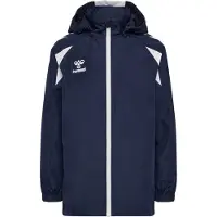 Hummel Outdoorjas donkerblauw / wit