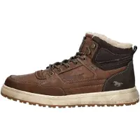 Mustang Veterlaarzen 'Veterschoenen Hoog' cognac