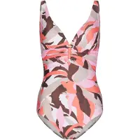 Pastunette - Badpak - Coastal Coral - Multi/Roze - Corrigerend - Maat 48